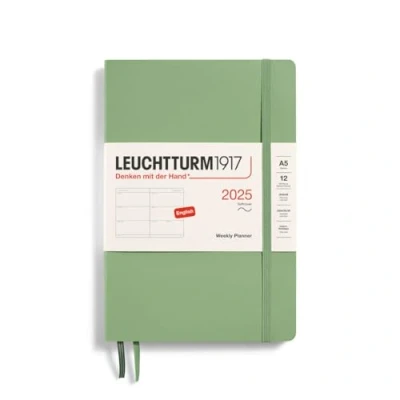 Abbildung von LEUCHTTURM1917 370788 Wochenkalender Medium (A5) 2025, Softcover, Salbei, Englisch