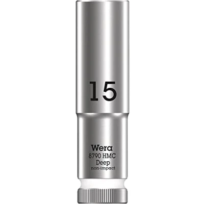 Abbildung von Wera 05004555001 8790 HMC Deep Steckschlüsseleinsatz 1/2&quot;, Weiß, 15.0 mm