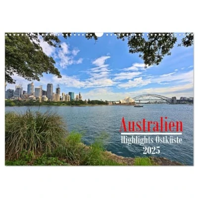 Abbildung von Australien Highlights Ostküste (Wandkalender 2025 DIN A3 quer), CALVENDO Monatskalender