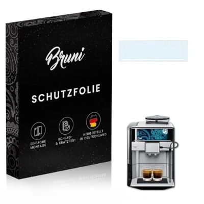 Abbildung von Bruni Schutzfolie kompatibel mit Siemens EQ.6 plus Folie, glasklare Displayschutzfolie (2X)
