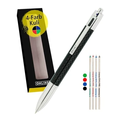 Abbildung von ONLINE® 4 Farben Kugelschreiber Set 70011 schwarz