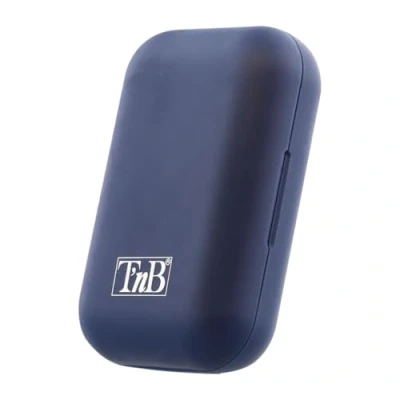 Abbildung von T&#039;nB Bluetooth Kopfhörer 5.0, TWS, kabellos, halb In Ear mit integriertem Mikrofon, Akkulaufzeit bis zu 19 Stunden Hörzeit, Touch Steuerung von Musik und Anrufen, Shiny Blau