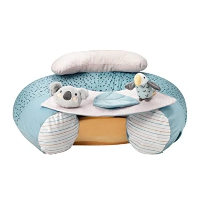 Abbildung von Nuby Animal Adventures Sit Me Up Baby Sitz Aufblasbarer Bodensitz für zum Spielen und Sitzen Abnehmbares Tablett Maschinenwaschbar 6+ Monate