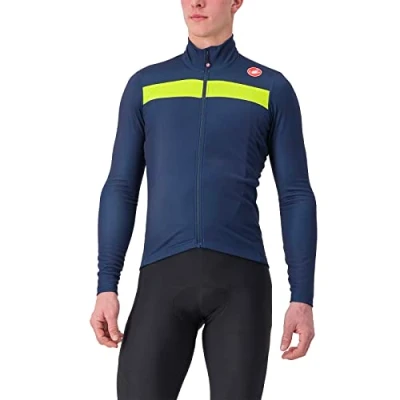Abbildung von CASTELLI 4518511 424 Puro 3 Jersey FZ Sweatshirt Herren Belgian Blue/Yellow Größe M