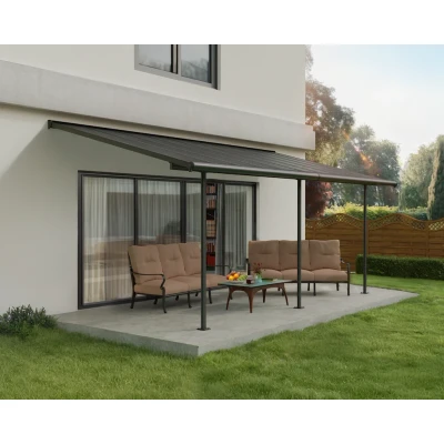 Abbildung von Canopia by Palram Capri Aluminium Überdachung 294x619 cm Veranda