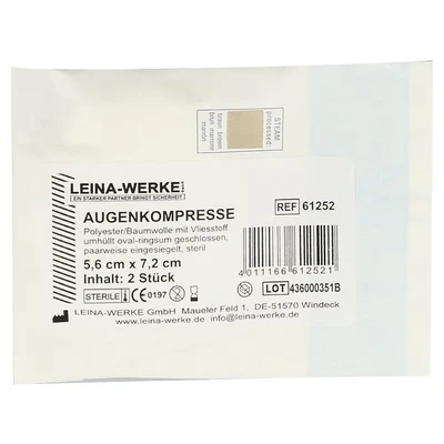 Abbildung von Augenkompressen Steril 2 St