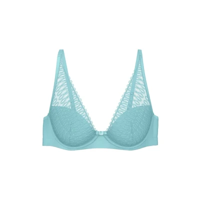 Abbildung von Triumph AURA Spotlight Triangel BH, Damen, Größe: 70G, Blau