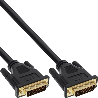 Abbildung von InLine 17779P 10 m DVI D schwarz Kabel (10 m, D, Gold, Schwarz, männlich/männlich)