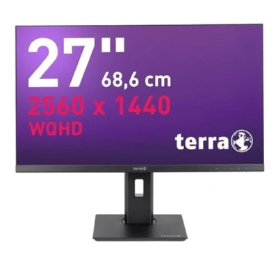 Abbildung von Terra LCD/LED 2772W PV schwarz Monitor mit USB C DisplayPort HDMI 27 Zoll Bildschirmdiagonale 2560 x 1440 (WQHD) Bildschirmauflösung IPS Pivot Ansicht VESA