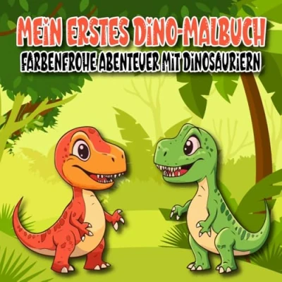 Abbildung von Mein erstes Dino Malbuch: Farbenfrohe Abenteuer mit Dinosauriern 12 kreative Ausmalbilder für kleine Künstler ab 3 6 Jahren