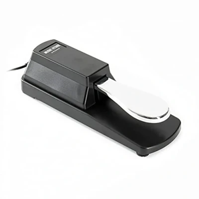 Abbildung von MUSIC STORE TB 1 A Sustain Pedal, Robust, Kompatibel für Keyboards, Synthesizer, Digital Pianos, Rutschfeste Unterseite, Spiel Erweiterung mit Spannenden Nuancen
