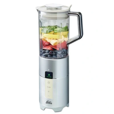 Abbildung von Solis Perfect Blender Pro Slim 8327 Smoothie Maker aus Edelstahl Mit Reinigungsfunktion Einwandige und Doppelwandigem Trinkbecher 1.25L