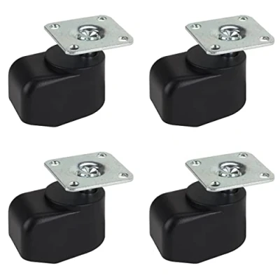 Abbildung von Dörner + Helmer 4er Set Einfach Walzenrollen 25mm mit TPE Rad, Tragkraft 120 kg/Set