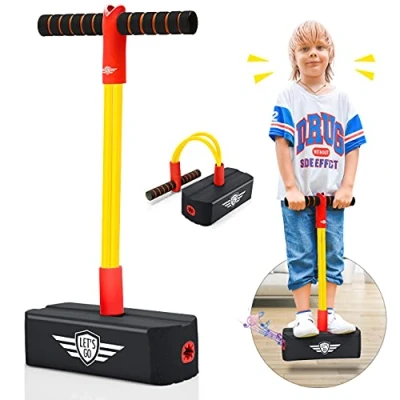 Abbildung von Toyzey Outdoor Spielzeug ab 3 4 5 6 7 8 9 10 11 12 Jahre,Spielzeug Jahre Junge Kinderspiele Pogo Stick Geschenk Geschenke für Mädchen Hüpfpferd