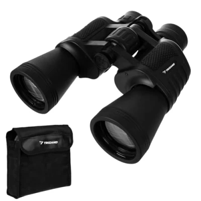 Abbildung von Militärfernglas Jagdfernglas Wanderfernglas mit Tasche 10 fache Vergrößerung Sichtfeld 168/1000 m für Kinder und Erwachsene 23418