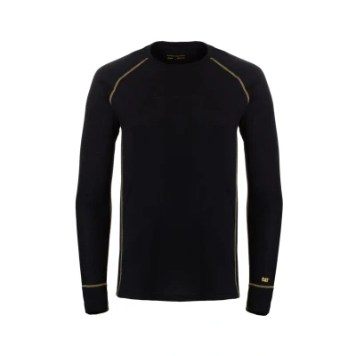 Abbildung von Caterpillar CAT LONG Sleeve Thermo Unterhemd/shirt, Herren, Größe: XL, Black