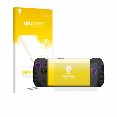 Abbildung von upscreen Entspiegelungs Schutzfolie für ASUS ROG Ally X (2024) Displayschutz Folie Matt [Anti Reflex, Anti Fingerprint]