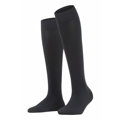 Abbildung von Falke FINE Softness Kniestrümpfe, Damen, Größe: 35 38, Black