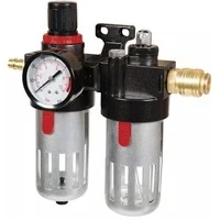 Abbildung von Original Einhell Kombiwartungseinheit mit Öler (Kompressor Zubehör, Anschluss R 3/8&quot;, integriertes Manometer für Betriebsdruck, max. Eingangsdruck 10 bar)