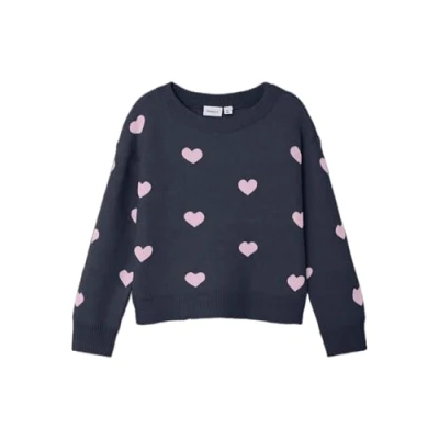 Abbildung von Name it Nmfodessa Strickpullover für Kinder, Größe: 104, Dark sapphire