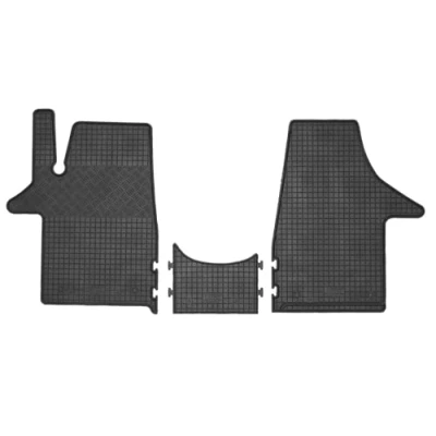 Abbildung von Gummi Fußmatten passend für VW T5/VW T6 Transporter vorn (3 teilig) 3 teilig AZUGA AZ10092574 Gummimatten Automatten