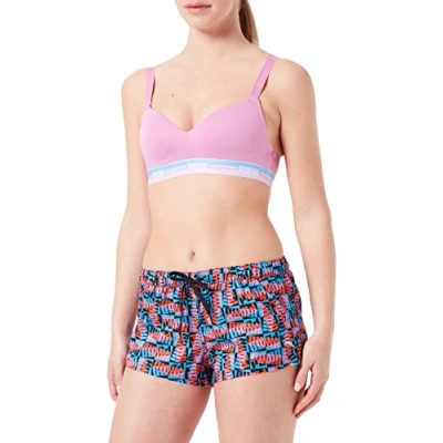 Abbildung von PUMA Damen Block Logo Shorts Bikini Unterteile, Black Combo, M EU