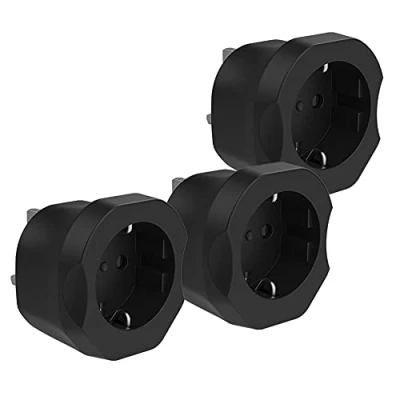 Abbildung von Adapter England Deutschland Stecker, VINTAR 3 Stück Reiseadapter UK Stecker Type G, Steckdose Reisestecker Steckdosenadapter für Großbritannien Irland Malaysia Dubai, Singapur