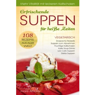 Abbildung von Erfrischende Suppen für heiße Zeiten. Vegetarisch. 108 Rezepte aus aller Welt. Gazpacho Rezepte. zum Abnehmen. Fruchtige Kaltschalen. Low Carb ... Mehr Vitalität mit leckeren