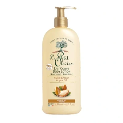 Abbildung von Le Petit Olivier Pflegende Bodylotion Arganöl trockene Haut Made in France Pumpflasche 250 ml silikonfrei