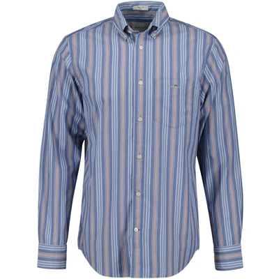 Abbildung von GANT Stripe Shirt Hemd, Herren, Größe: 4XL, Vintage blue