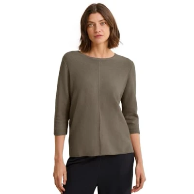 Abbildung von Cecil Struktur Strickpullover, Damen, Größe: Large, Braun