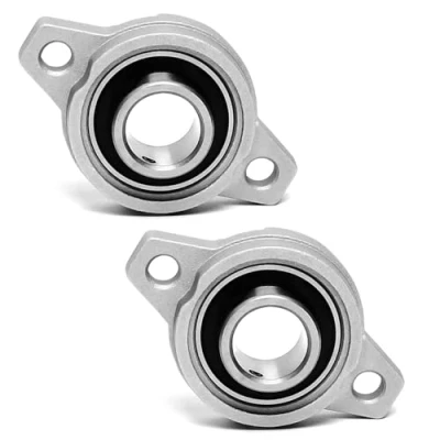 Abbildung von 2 Stück Flanschlager, KFL000 Stehlager Lagerbock 10 MM Innendurchmesser Gehäuselager Kugellager Lager Gehäuse Rhombische Wellenlager für Achse Welle Maschine 3D Drucker