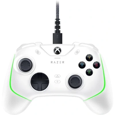 Abbildung von Razer Wolverine V2 Chroma Vollständig anpassbarer Xbox Series XS Controller mit RGB Beleuchtung (6 Multifunktionstasten, austauschbare Stick Kappen, Hair Trigger Modus) Weiß