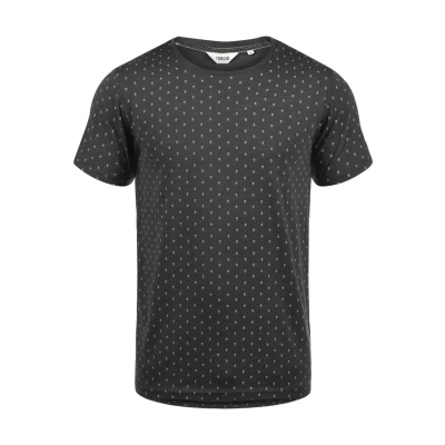Abbildung von Solid Sdaaron Tshirt print, Herren, Größe: Medium, Dark grey melange