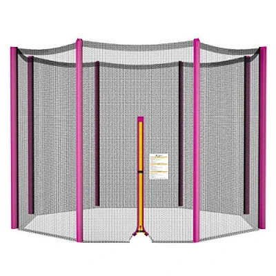 Abbildung von ULTRAPOWER SPORTS Ersatznetz Sicherheitsnetz Trampolinnetz für Trampolin 305cm 8Stangen Rosa