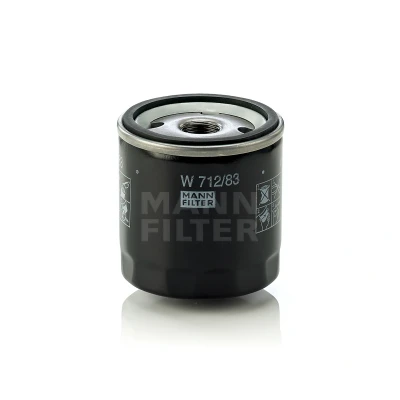 Abbildung von MANN FILTER W 712/83 Ölfilter 3/4 16 UNF mit einem Rücklaufsperrventil Anschraubfilter TOYOTA: Yaris II Schrägheck, HILUX 3 Pritsche/Fahrgestell (KUN1