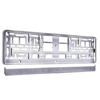 Abbildung von Carmotion Metallic Graue Kennzeichenhalterung