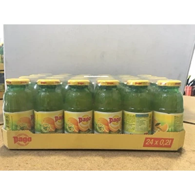 Abbildung von Pago® Fruchtsaft, Orange, Flasche, 24 x 0,2 l (24 Flaschen), Sie erhalten 1 Packung á Flaschen