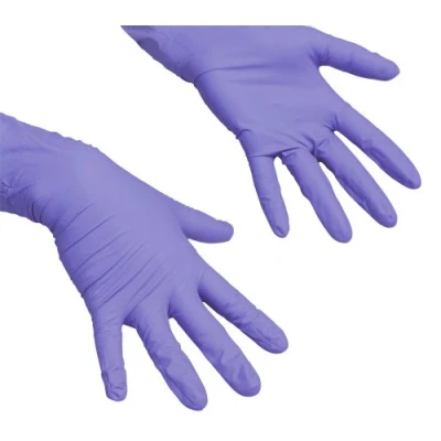 Abbildung von 10 x Vileda Handschuhe LiteTuff Nitril Größe S VE=100 Stück