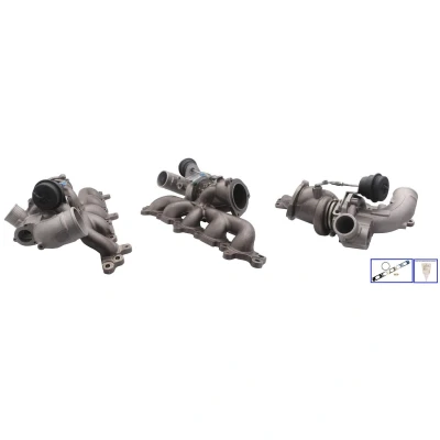 Abbildung von ELSTOCK 91 1150 Turbolader Abgasturbolader, pneumatisch geregeltes Stellelement (Aktuator) mit Dichtungen FORD: Focus 2 Schrägheck, MONDEO 4 Turnier
