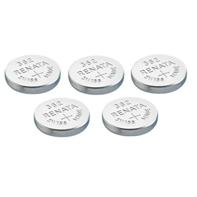 Abbildung von Renata einzelne Uhrenbatterie Swiss Made 362 oder SR 721 SW AG 11 1,5 V (5 x SW)