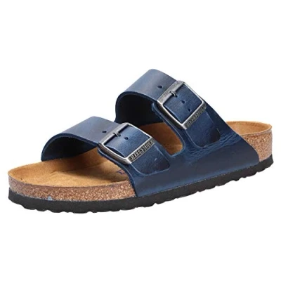 Abbildung von Birkenstock Arizona SOFT Footbed Hausschuh, Größe: 41, Blue Schuhe