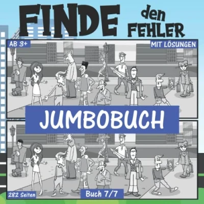 Abbildung von Finde den Fehler für Kinder: Fehlersuchbuch Kinder ab 3 Jahren Unterschied Buch 7/7 Jumbo Edition