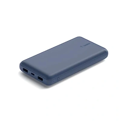 Abbildung von Belkin BoostCharge 20.000mAh Powerbank 15 Watt zum Laden von 3 Geräten Powerbank, 1x USB C, 2x A, Power für bis zu 78 Stunden