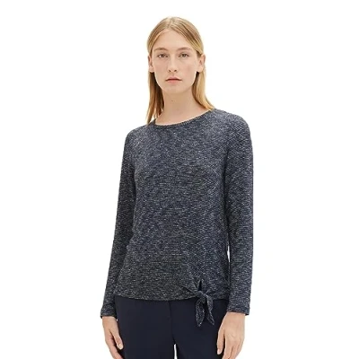 Abbildung von TOM TAILOR Langarmshirt, mit V Ausschnitt
