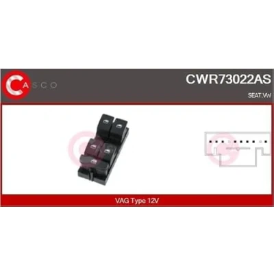 Abbildung von CASCO CWR73022AS Schalter, Fensterheber fahrerseitig VOLKSWAGEN: Golf 7 Schrägheck, Passat B8 Variant, Variant