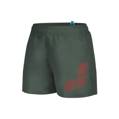 Abbildung von Arena Jungen Boys&#039; Beach Short Logo Swim Trunks, Sage Fluo Red, 128 EU