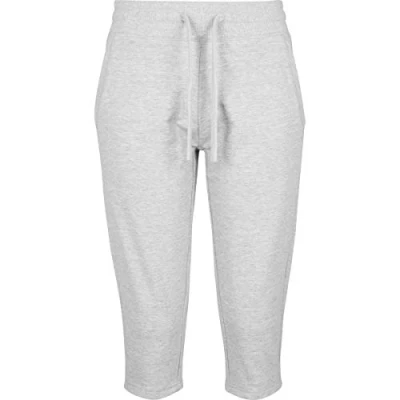 Abbildung von Build Your Brand Damen By067 ladies Terry 3/4 Pants Jogginghose, Heather Grey, L EU
