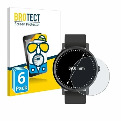 Abbildung von BROTECT Entspiegelungs Schutzfolie für Armbanduhren (Kreisrund, ø: 39 mm) (6 Stück) Matte Displayschutz Folie, Anti Reflex, Fingerprint