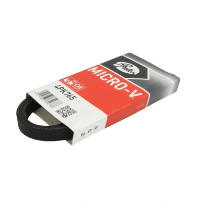 Abbildung von GATES Micro V 4PK765 Keilrippenriemen 765 4 Polyester, EPDM (Ethylen Propylen Dien Kautschuk) SUZUKI: SWIFT 3, 4, Wagon R+ II Schrägheck